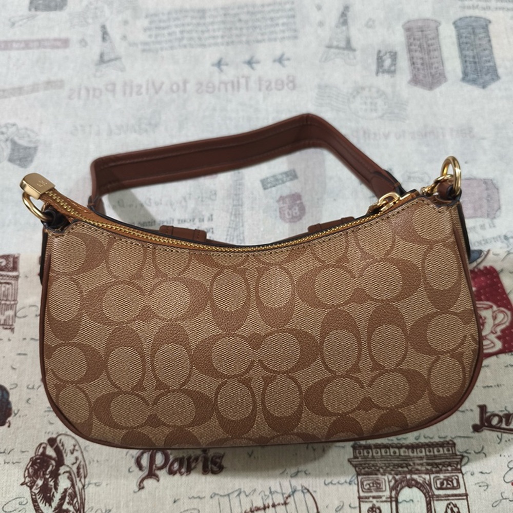 Coach Double-Pocket Monogram Patchwork Saddle Bag - image 6